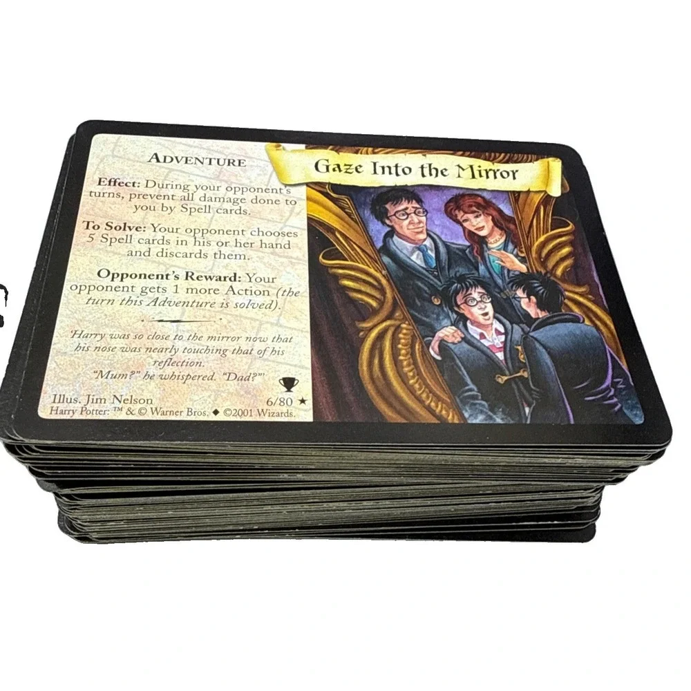 Harry Potter Trading Card Game Lot 96 Cards from Base Set 2001-02 w/ Duplicates